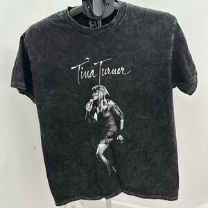 Black Tina Turner Graphic T-Shirt